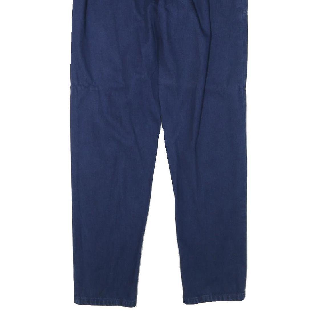 CASCADE Womens Jeans Blue Relaxed Straight Denim W26 L29 Elasticated Waist