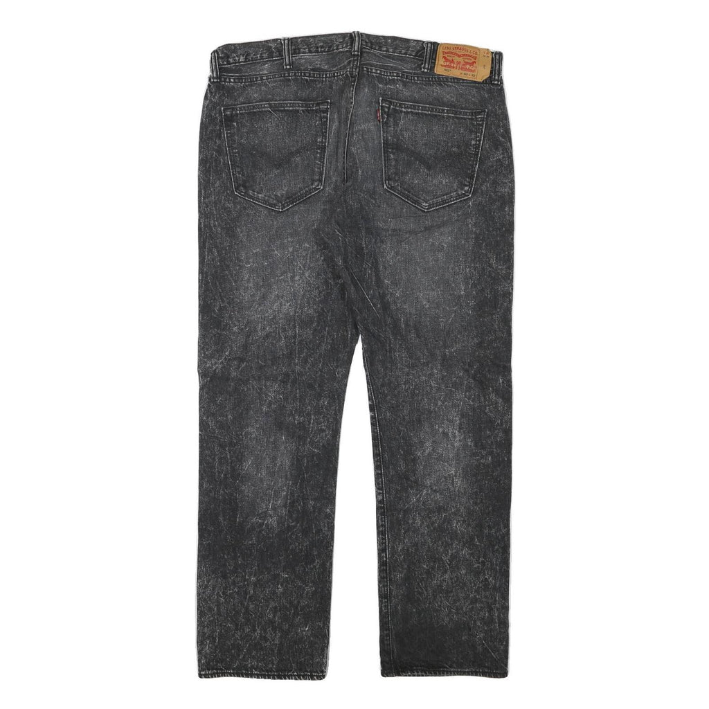 LEVI'S 501 Mens Jeans Black Regular Straight Denim Medium W40 L31 Classic Button