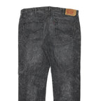 LEVI'S 501 Mens Jeans Black Regular Straight Denim Medium W40 L31 Classic Button