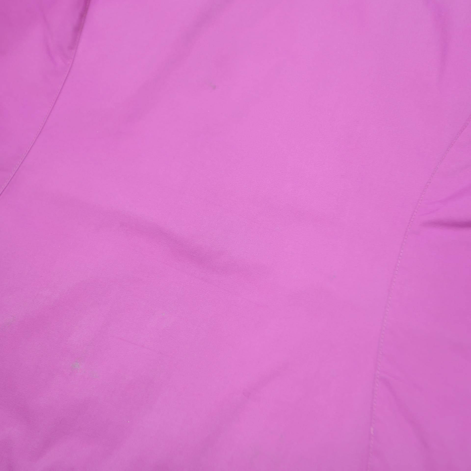 COLUMBIA Womens Purple & Yellow Outdoor Jacket M Polyester Zip Hooded Casual