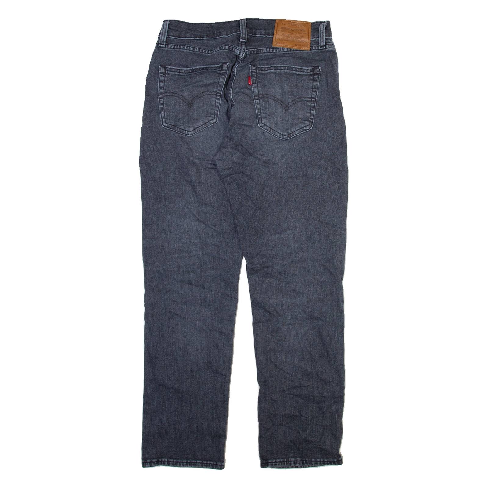 LEVI'S 511 Jeans Mens Grey Slim Straight Stone Wash W29 L28