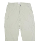 MAUL NATURAL LAW Womens Polyamide Beige Relaxed Trousers W32 L28 Zip Pocket