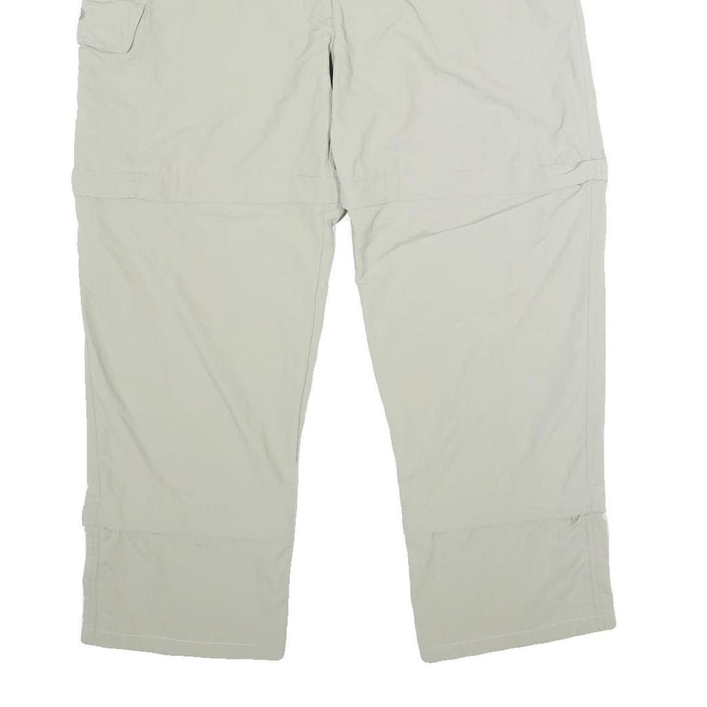 MAUL NATURAL LAW Womens Polyamide Beige Relaxed Trousers W32 L28 Zip Pocket