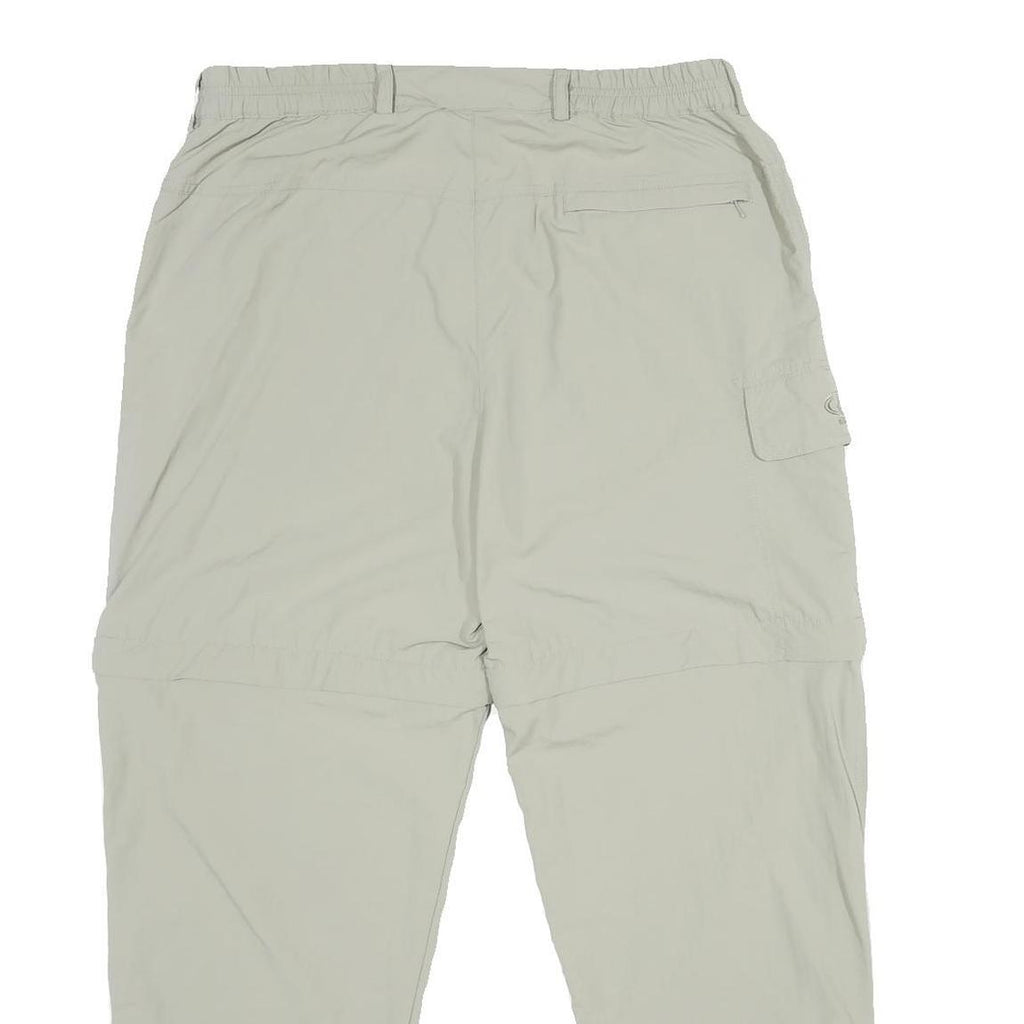 MAUL NATURAL LAW Womens Polyamide Beige Relaxed Trousers W32 L28 Zip Pocket