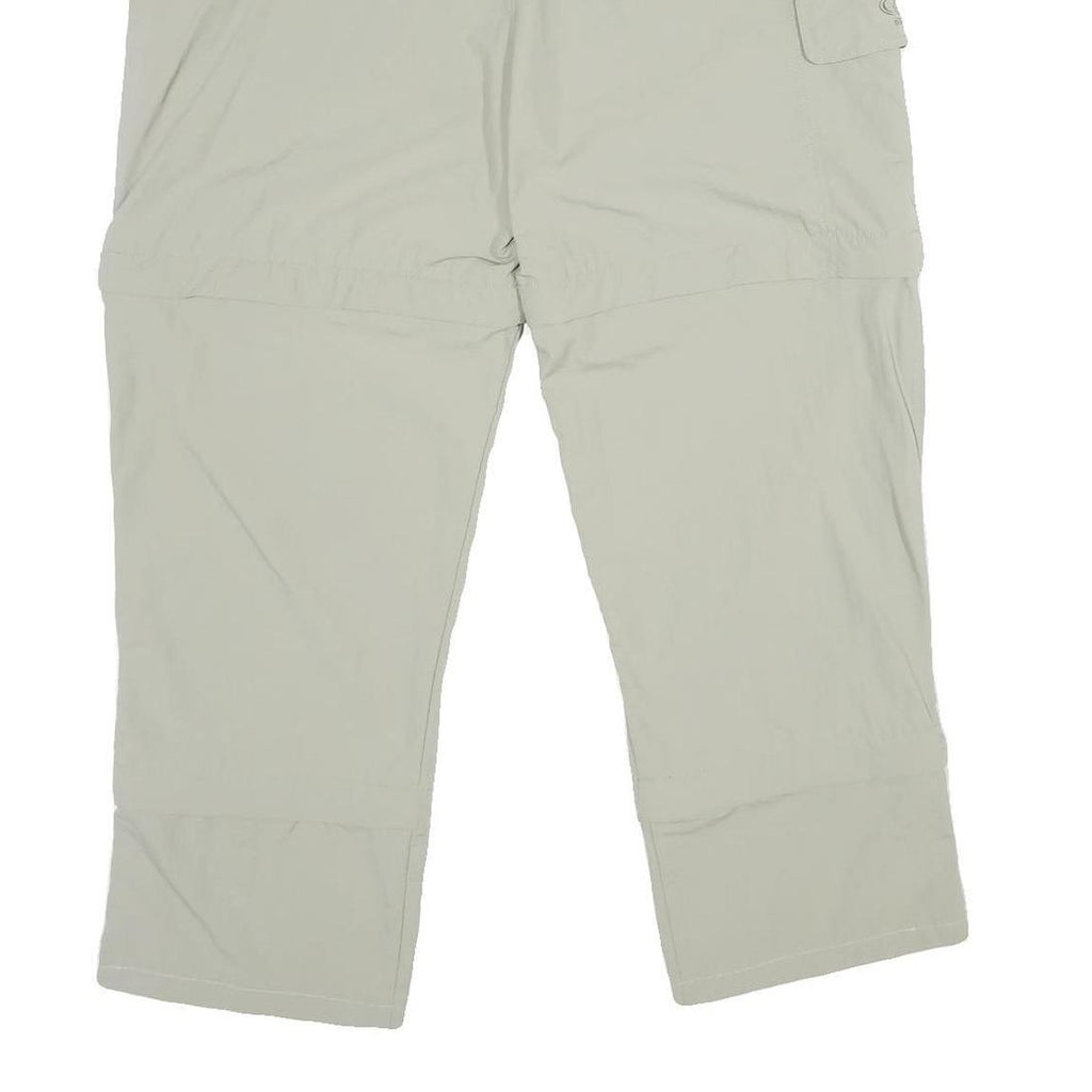 MAUL NATURAL LAW Womens Polyamide Beige Relaxed Trousers W32 L28 Zip Pocket