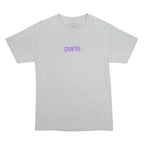 ANTI SOCIAL SOCIAL CLUB Mens Grey & Purple Paris Graphic T-Shirt S Short Sleeve