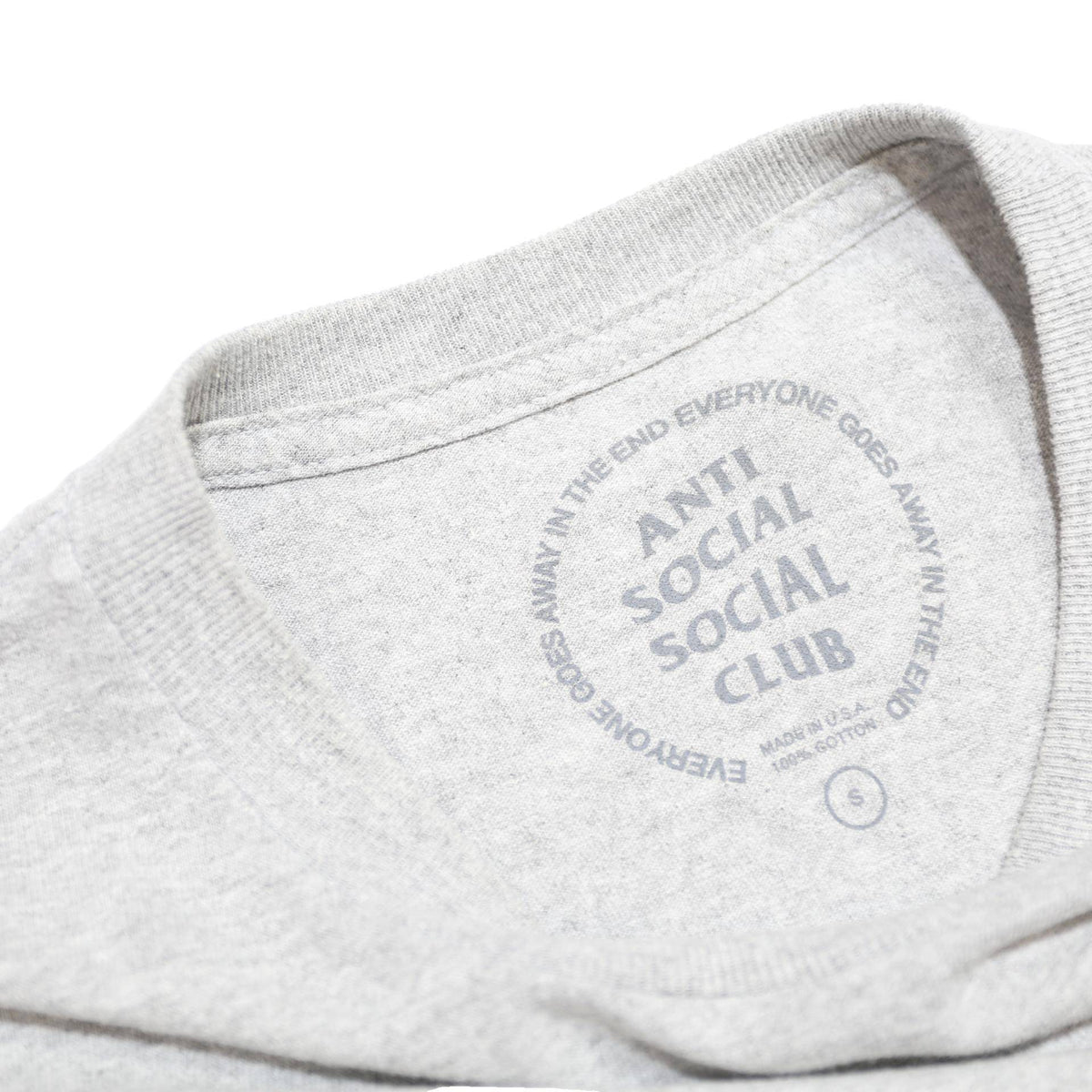 ANTI SOCIAL SOCIAL CLUB Mens Grey & Purple Paris Graphic T-Shirt S Short Sleeve
