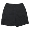 WOOLRICH Mens Black Cargo Shorts L W30 Casual Cotton Blend Button Closure