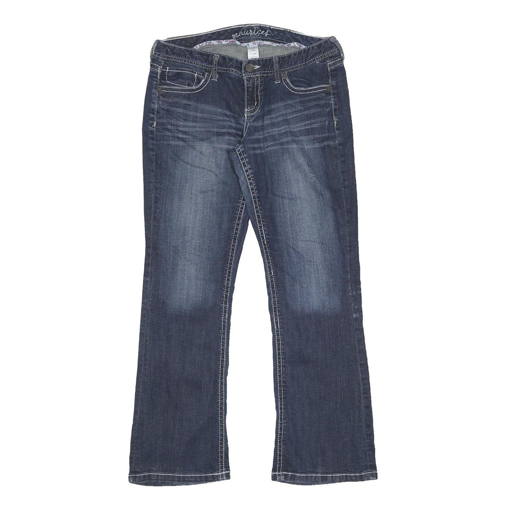 MAURICES Womens Regular Fit Blue Jeans Denim W32 L30 Classic Cotton Blend Zip