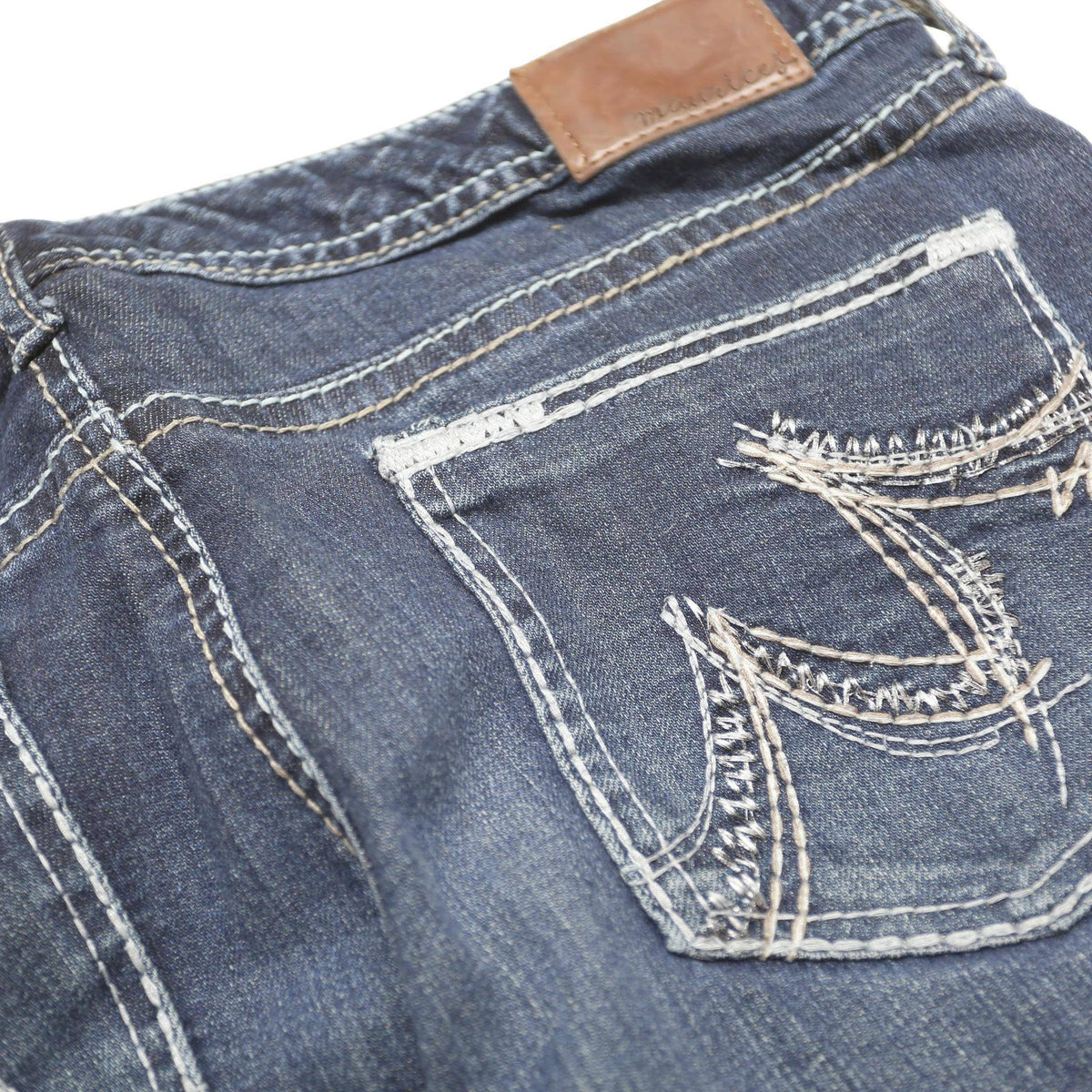MAURICES Womens Regular Fit Blue Jeans Denim W32 L30 Classic Cotton Blend Zip