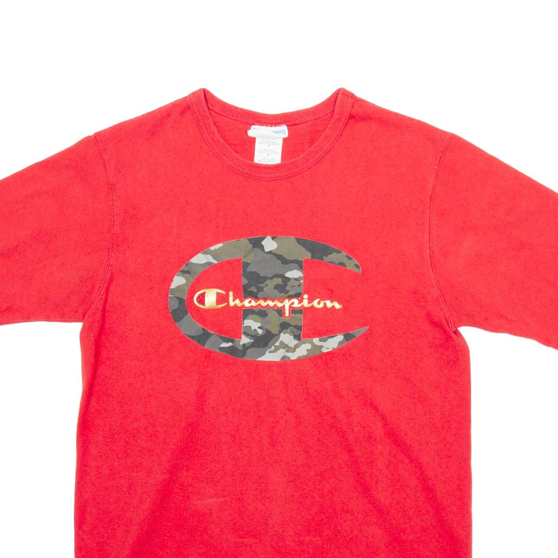 CHAMPION Mens T-Shirt Red M