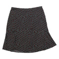 BIAGGINI Womens Black Polka Dot Flare Knee Length Polyester Blend Skirt 2XL