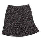 BIAGGINI Womens Black Polka Dot Flare Knee Length Polyester Blend Skirt 2XL