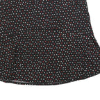 BIAGGINI Womens Black Polka Dot Flare Knee Length Polyester Blend Skirt 2XL