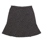 BIAGGINI Womens Black Polka Dot Flare Knee Length Polyester Blend Skirt 2XL