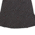 BIAGGINI Womens Black Polka Dot Flare Knee Length Polyester Blend Skirt 2XL