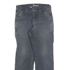 CARHARTT Mens Relaxed Jeans Blue Casual Workwear Cotton W31 L27 Rugged Zip