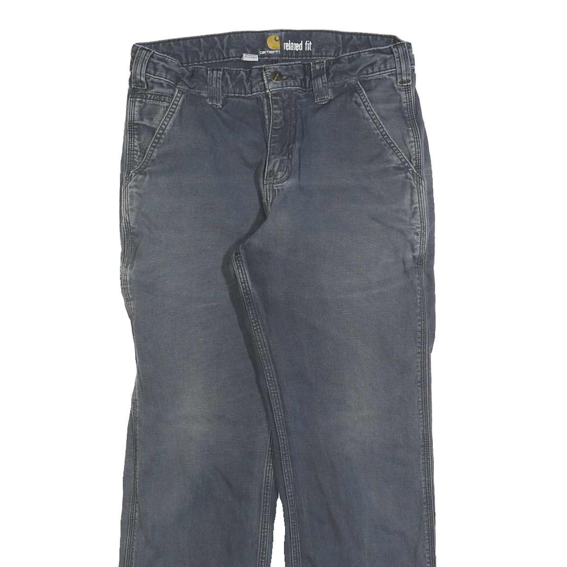 CARHARTT Mens Relaxed Jeans Blue Casual Workwear Cotton W31 L27 Rugged Zip