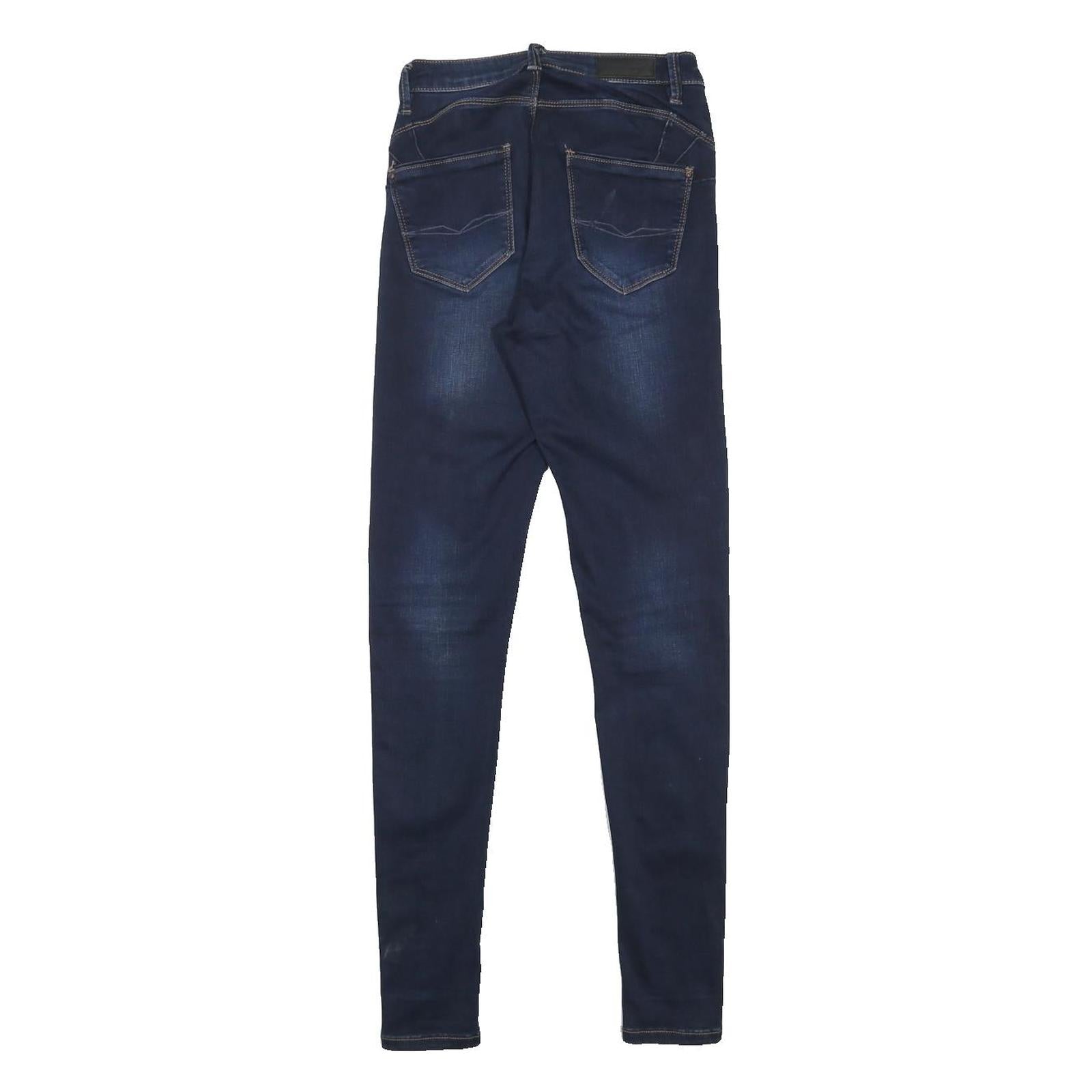 DIESEL Womens Jeans Blue Slim Skinny Denim Medium W24 L32 Zip Cotton Blend