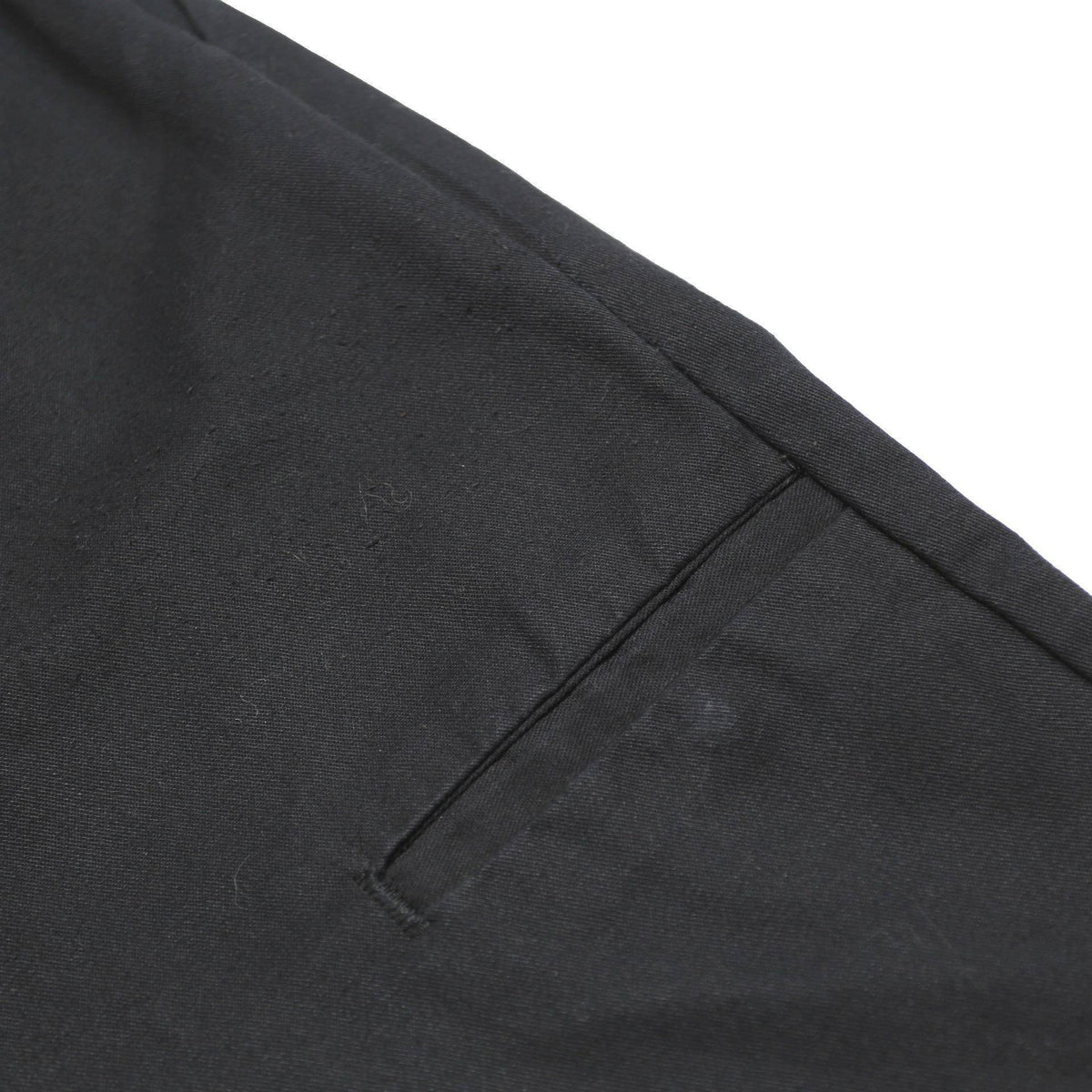 DICKIES Mens Cotton Blend Black Regular Straight Trousers W34 L30 Workwear Zip