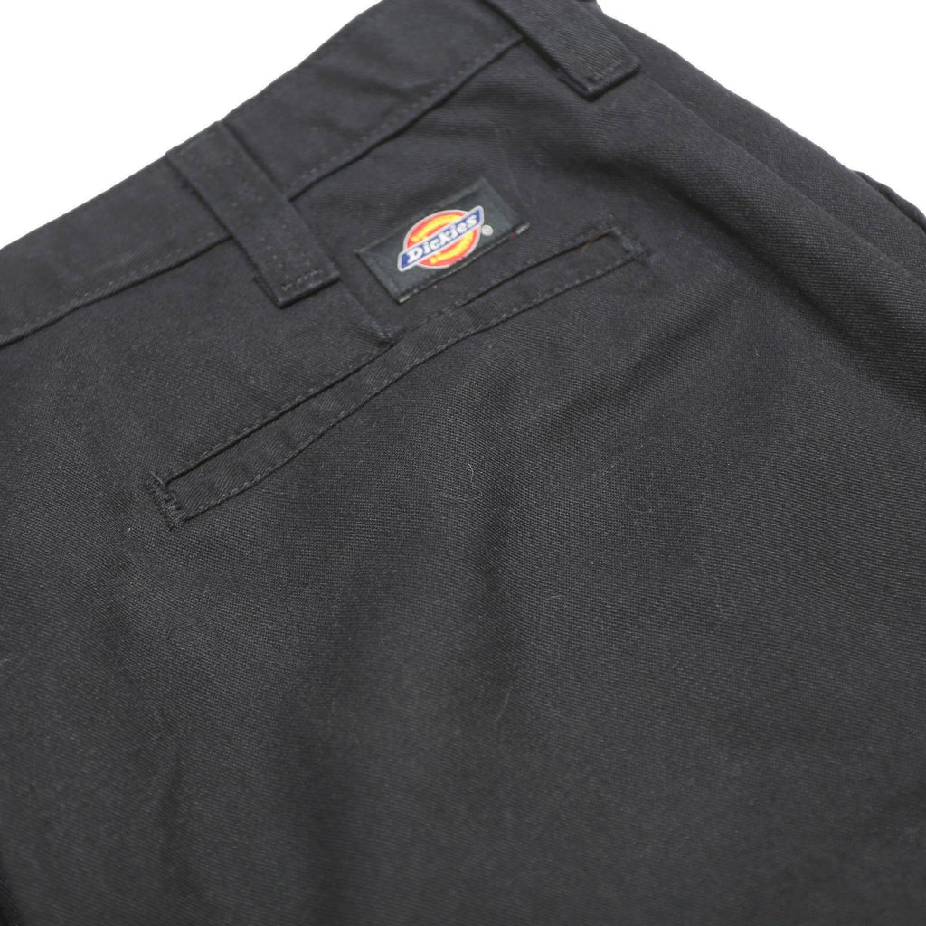 DICKIES Mens Cotton Blend Black Regular Straight Trousers W34 L30 Workwear Zip