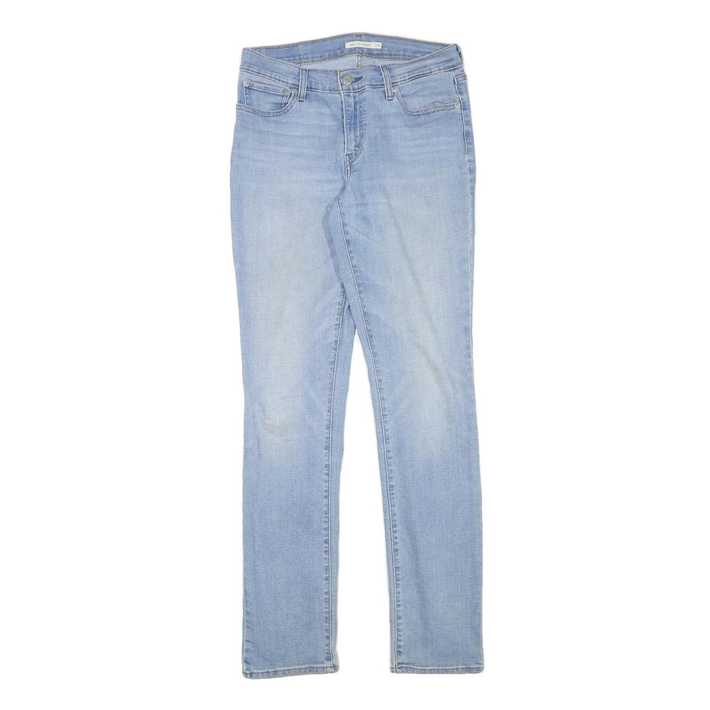 LEVI'S Womens Regular Fit Jeans Blue Denim W28 L32 Classic Cotton Blend Zip