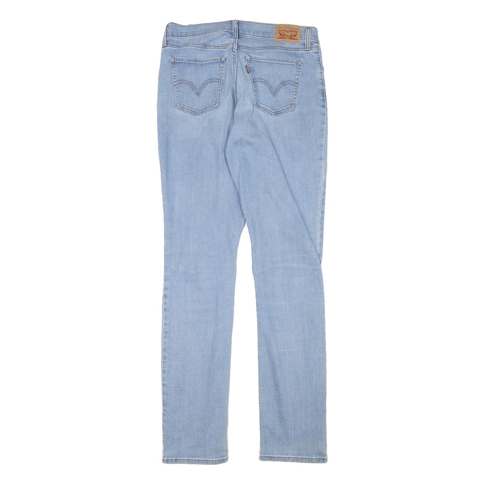 LEVI'S Womens Regular Fit Jeans Blue Denim W28 L32 Classic Cotton Blend Zip