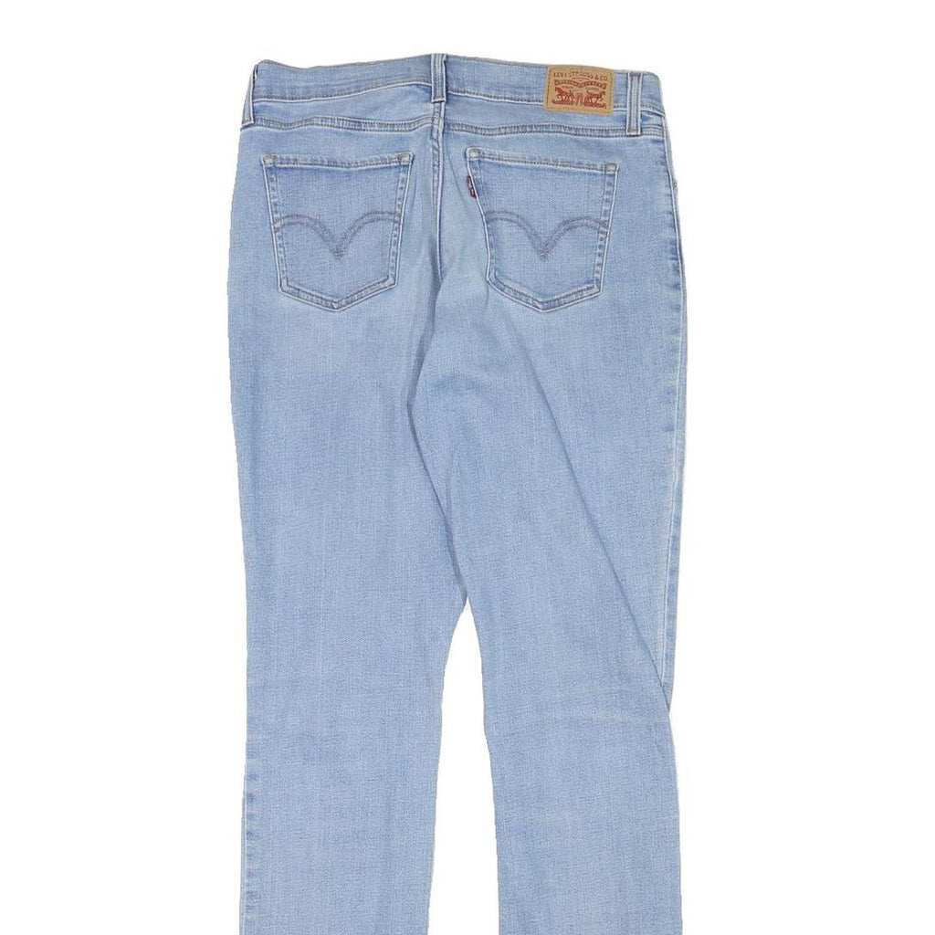 LEVI'S Womens Regular Fit Jeans Blue Denim W28 L32 Classic Cotton Blend Zip