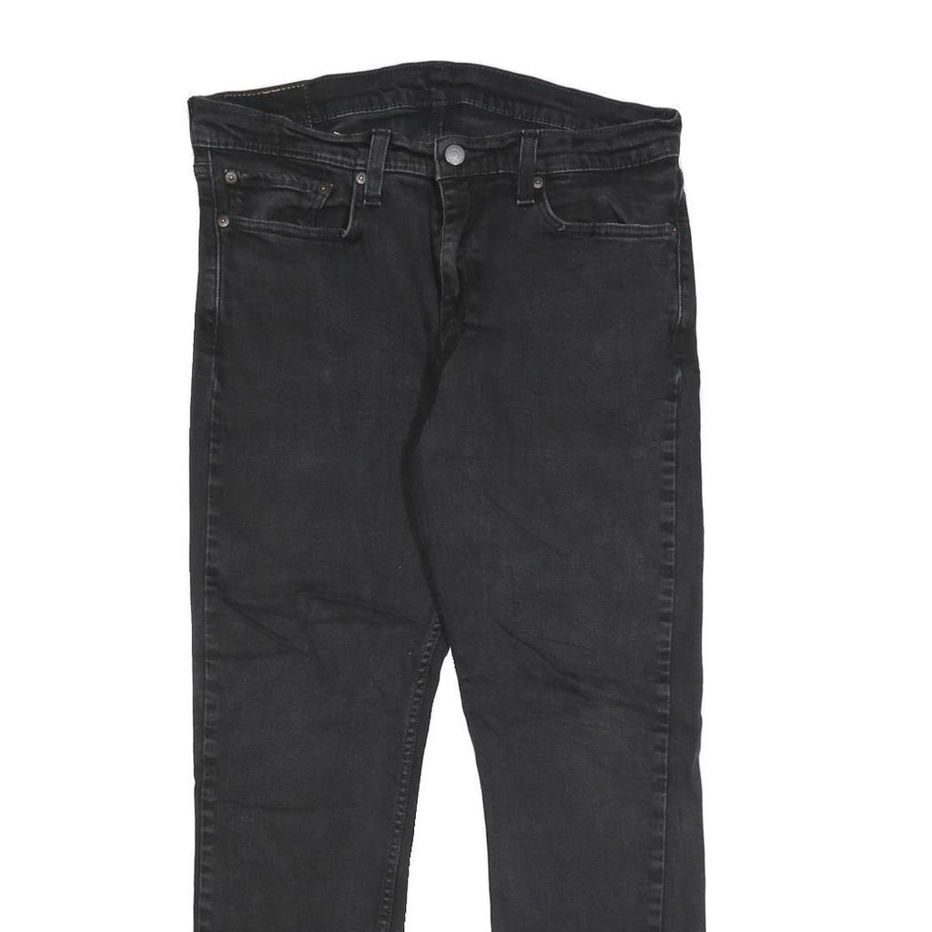 LEVI'S 511 Slim Mens Jeans Black Slim Skinny Denim W32 L28 Classic Zip