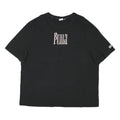 PUMA Womens Black Graphic T-Shirt 2XL Short Sleeve Round Neck Cotton Blend