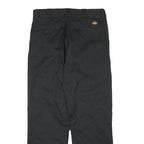 DICKIES Mens Cotton Blend Black Regular Straight Trousers W31 L29 Workwear Zip