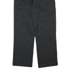 DICKIES Mens Cotton Blend Black Regular Straight Trousers W31 L29 Workwear Zip