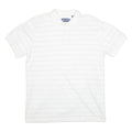 CHAPS Mens Polo Shirt White Striped L