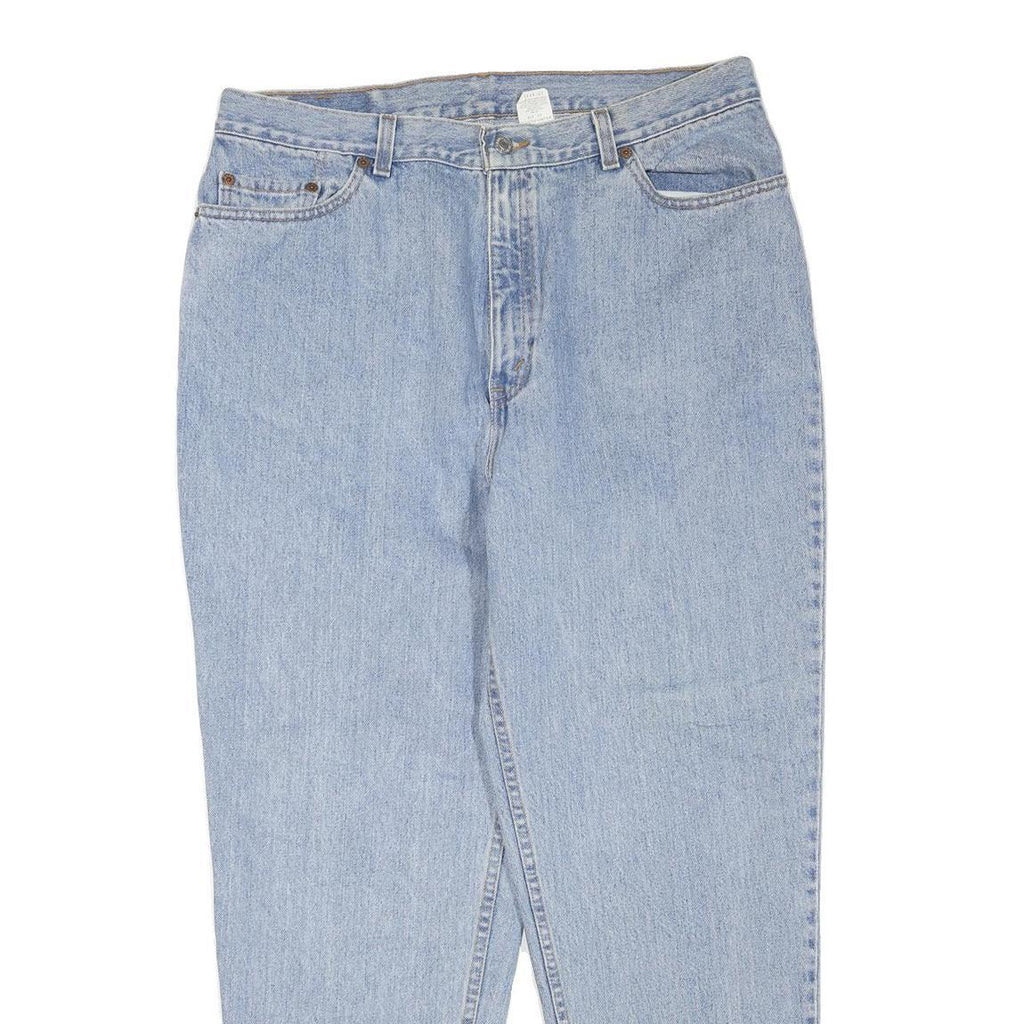 LEVI'S 550 Womens Regular Fit Blue Denim Light Wash Jeans W36 L30 Classic Zip