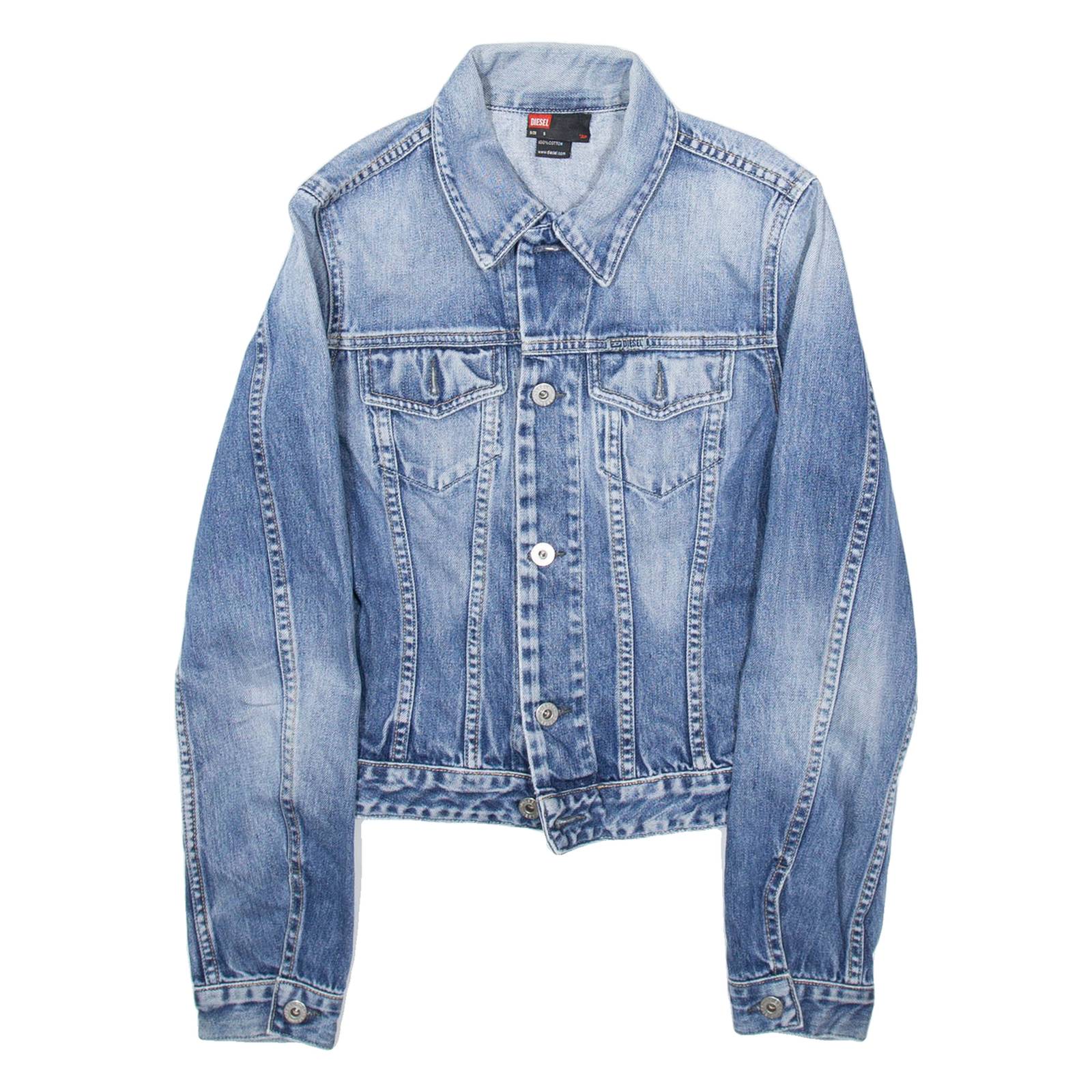 DIESEL Womens Denim Jacket Blue S