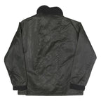 CROYDOR Mens Black Quilted Zip Jacket S Polyester Blend Classic Winter Outerwear