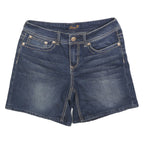 7 FOR ALL MANKIND Womens Denim Blue Shorts S W28 Casual Cotton Summer