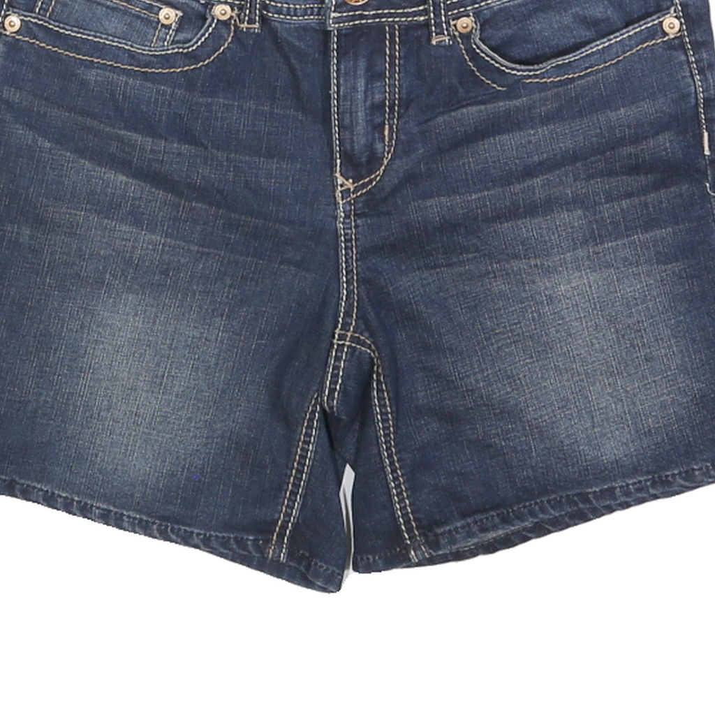 7 FOR ALL MANKIND Womens Denim Blue Shorts S W28 Casual Cotton Summer