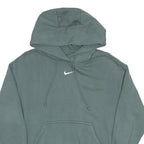 NIKE Mens Green Pullover Hoodie XS Cotton Blend Casual Sweatshirt
