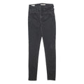 LEVI'S 720 Big E Womens Slim Black Denim Jeans W27 L32 Zip Casual Stretch Fit