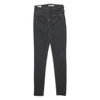 LEVI'S 720 Big E Womens Slim Black Denim Jeans W27 L32 Zip Casual Stretch Fit