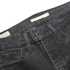 LEVI'S 720 Big E Womens Slim Black Denim Jeans W27 L32 Zip Casual Stretch Fit