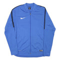 NIKE Mens Blue Jacket M Polyester Blend Plain Sports Zip Activewear