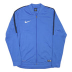 NIKE Mens Blue Jacket M Polyester Blend Plain Sports Zip Activewear