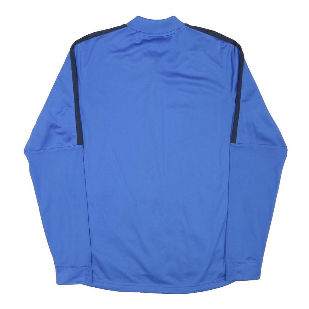NIKE Mens Blue Jacket M Polyester Blend Plain Sports Zip Activewear