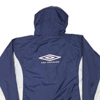 UMBRO Mens Navy & White Pro Training Zip Jacket XL Polyester Blend Sportswear