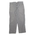 CARHARTT Mens Cotton Blend Loose Grey Trousers W34 L30 Workwear Utility Zip