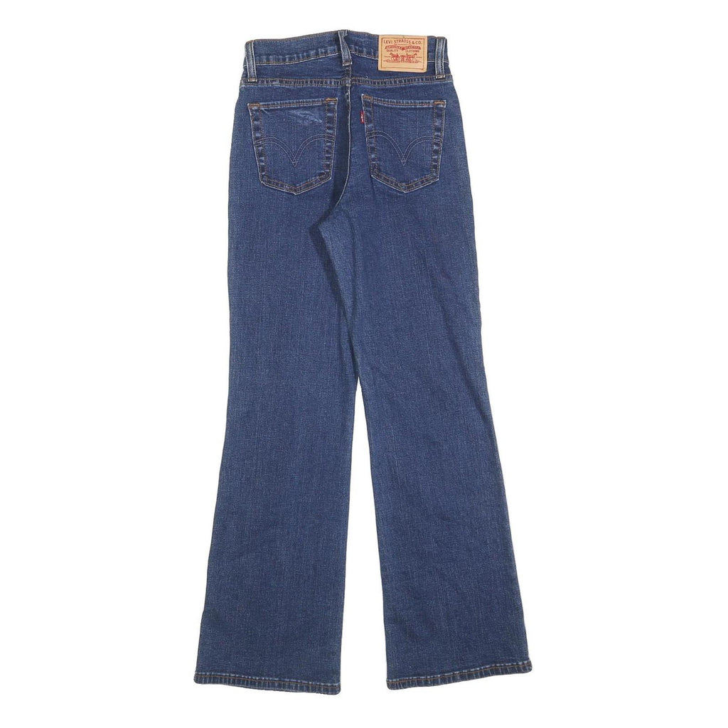 LEVI'S 512 Bootcut Womens Jeans Blue Slim Denim W24 L28 Stylish Classic