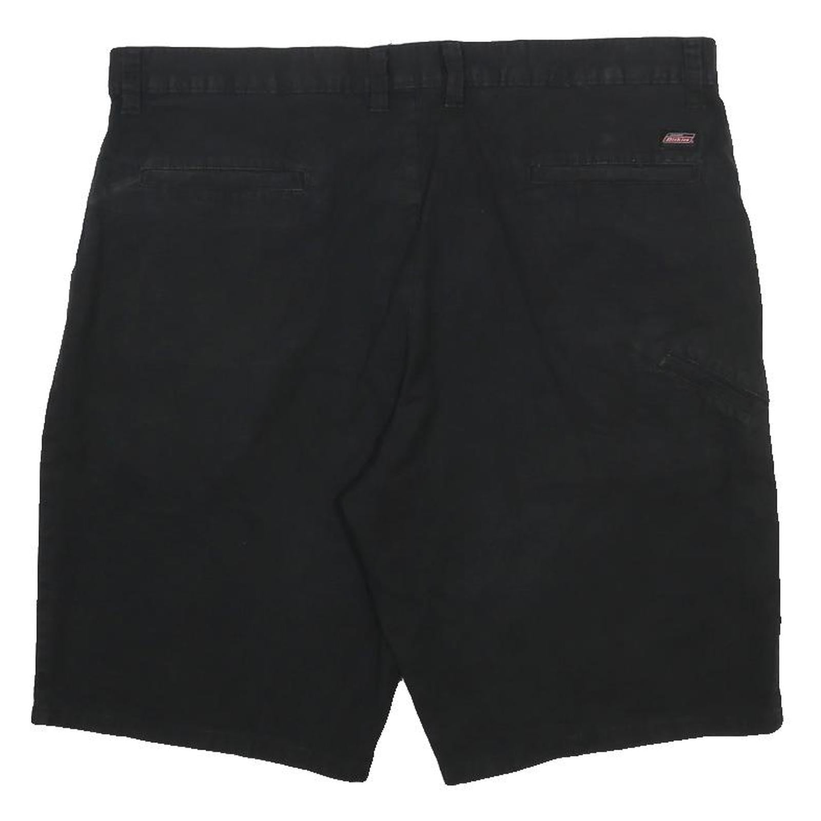 DICKIES Mens Black Casual Cotton Blend Shorts XL W40 Workwear Durable