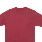 Womens Red Graphic T-Shirt S Short Sleeve Crew Neck Stars Shine